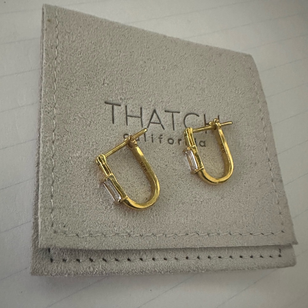 🆕 THATCH California Hazel Hoop Earrings - Picture 4 of 7